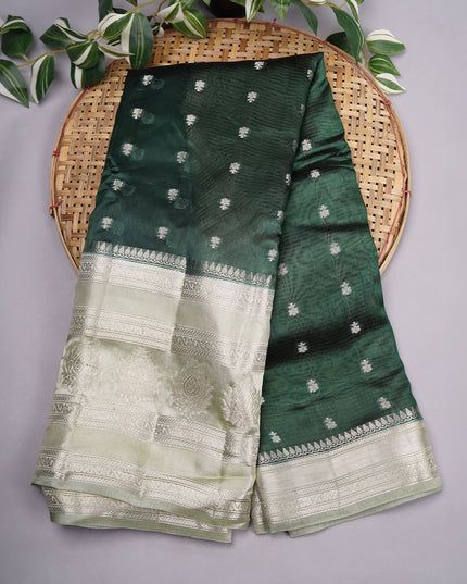 Chiniya Silk with Silver Butties
