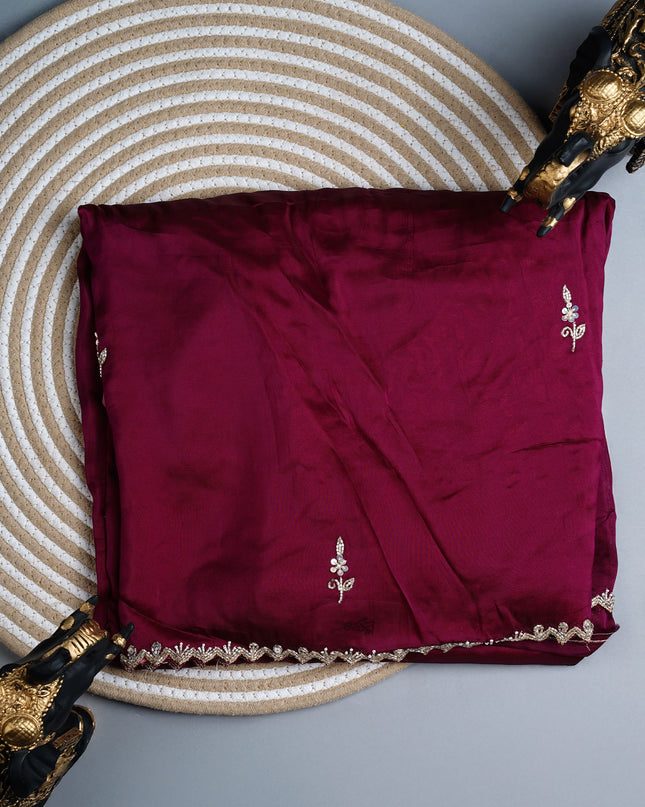 Italian Crepe with Kardana Seqence and Butties, Scallop Border and Kardana Pull Work - Wine