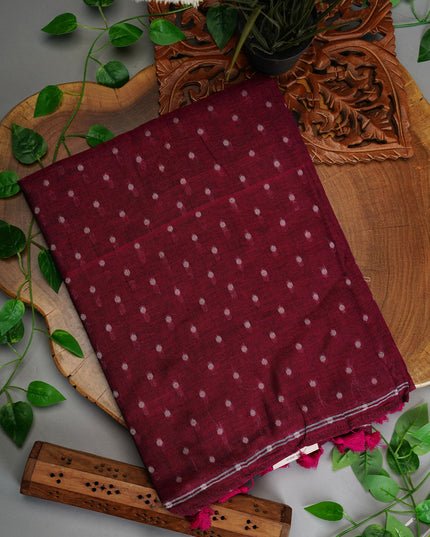 Handloom Cotton Weaving Butties- Pink