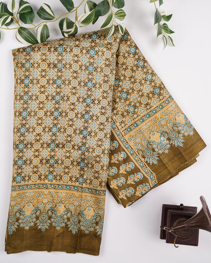 Pure Silk Saree with all Over Print