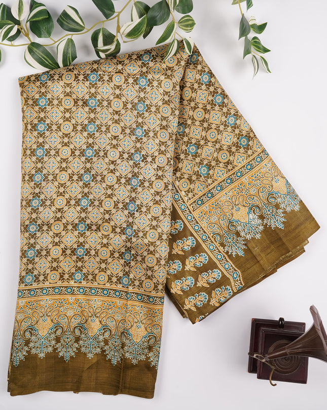 Pure Silk Saree with all Over Print