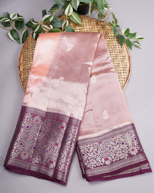 Chanderi Silk with Meena Kari Butties