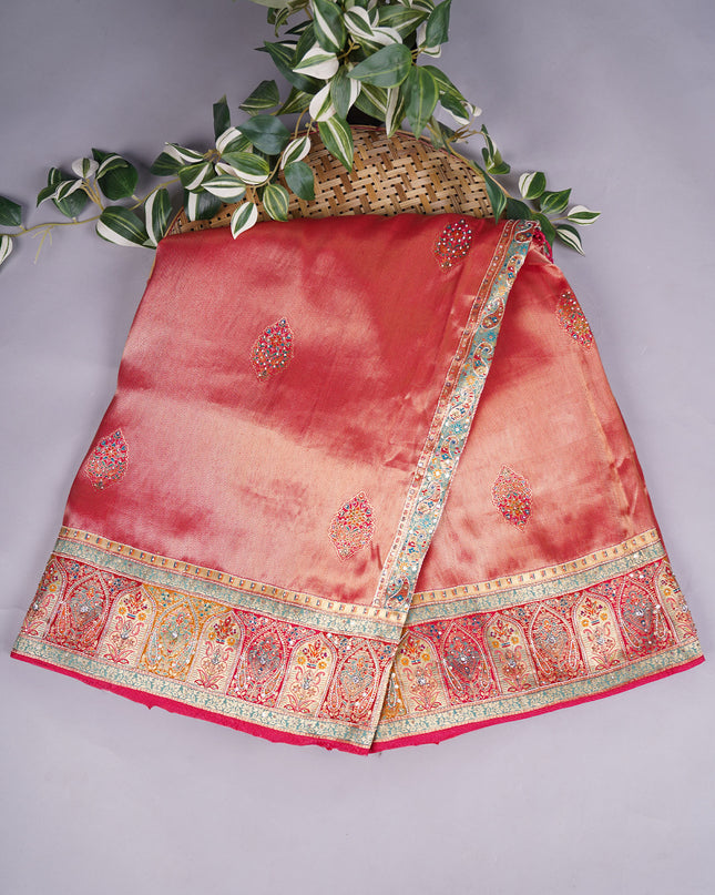 Tissue Banaras Saree with Zardosi and Pashmina Work
