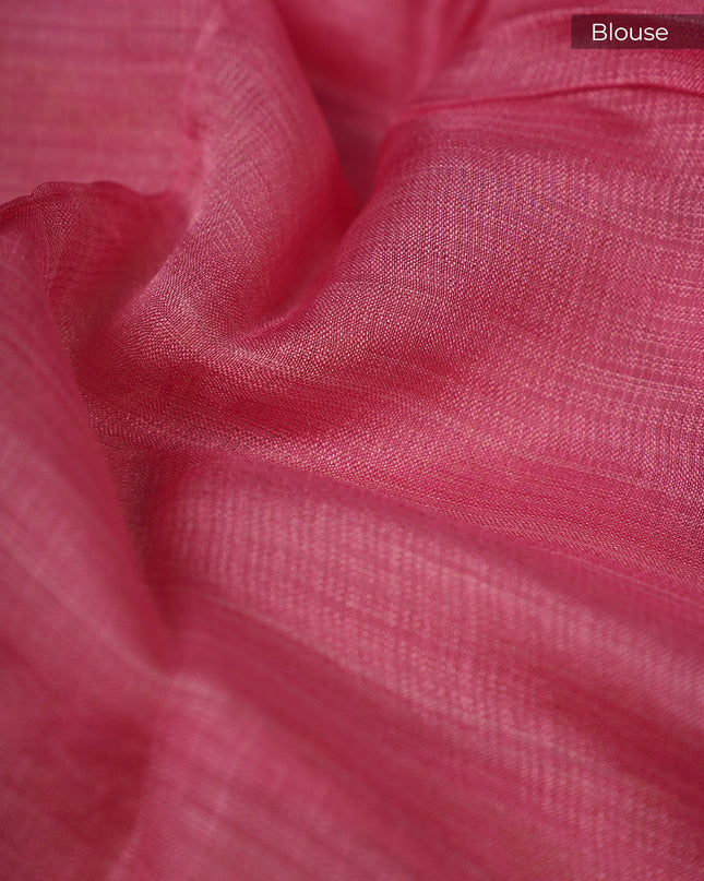 Silk Kota Allover Golden Zari Buttis - Pink