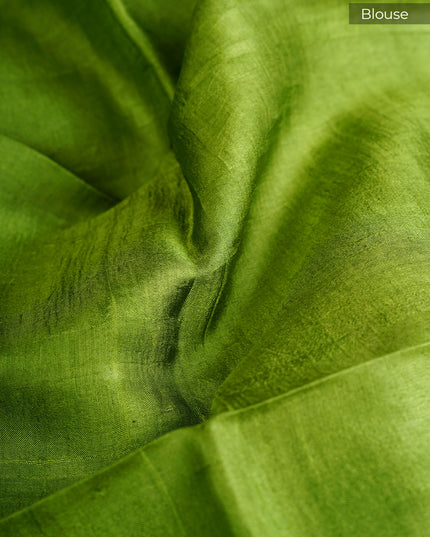 Pure Silk Saree With Horse Print - Green