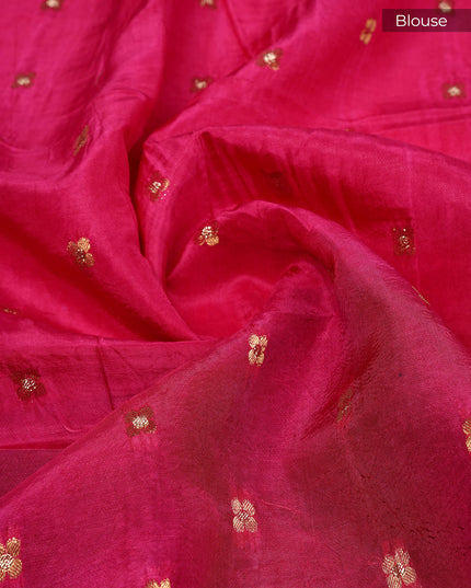 Chinon Silk Saree with Self Checks Dual Color & Zari Border