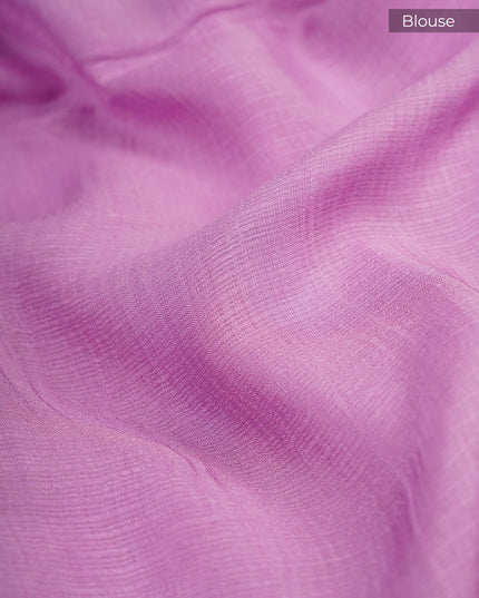 Silk Kota Allover Golden Zari Buttis - Lavender