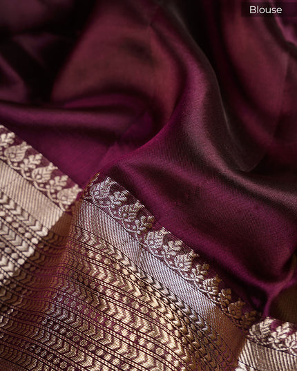 Banaras Tissue Saree With Gold Butties & Contrast Border - Yellow