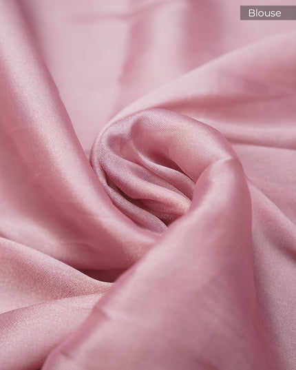 Tissue Soft Organza Silk with Zari & Thread Embroidery, Pichwai design