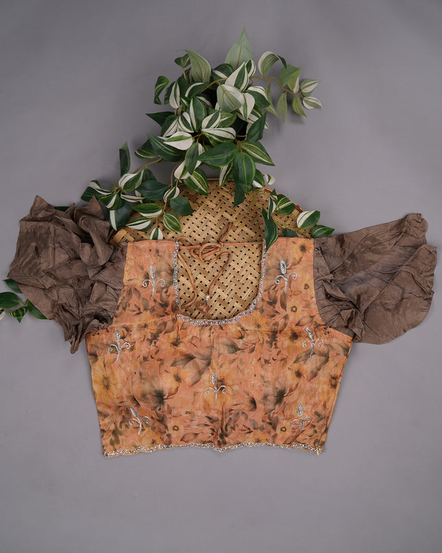 Italian Crepe with Kardhana Work and Scallop Border