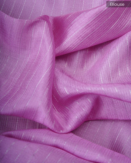 dola silk sarees with checks and floral print border - Pink