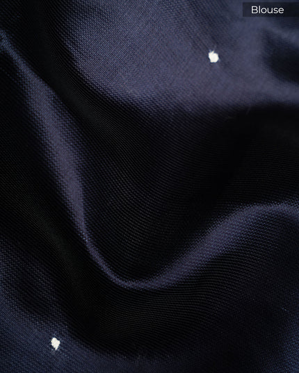 Kota Silk Saree with Floral Print and Ari Work with Lace Border- Mint Green