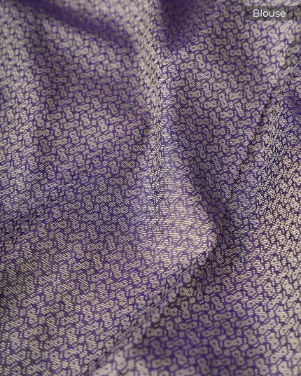 Chanderi Silk with Thread weaving and Golden Weaving- Blue