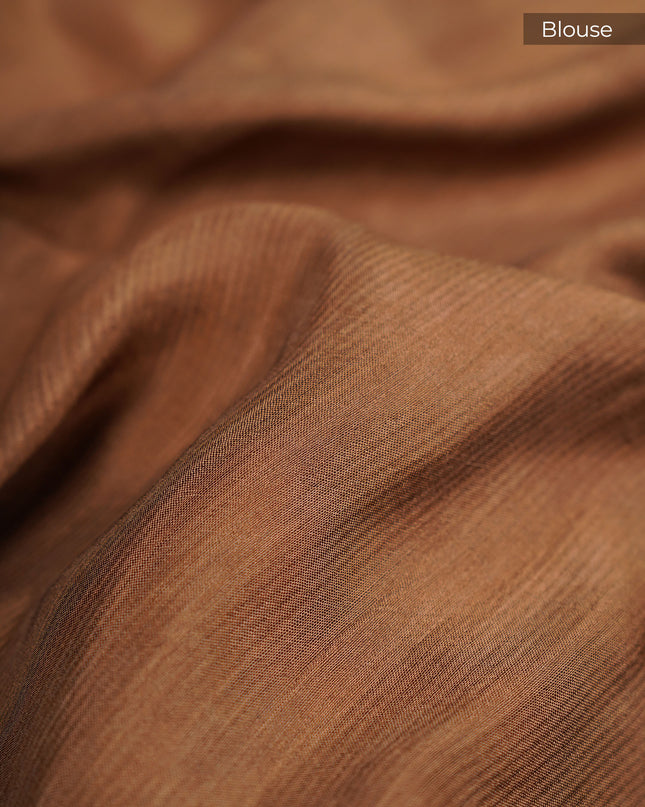 Mangalagiri Shibori Borader With Border - Tan