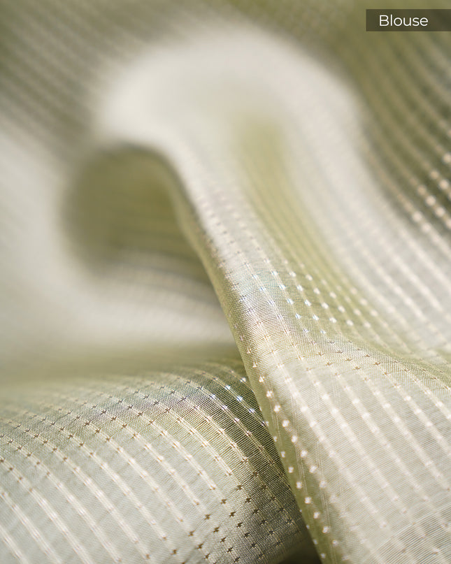 Chiniya Silk with Silver Butties