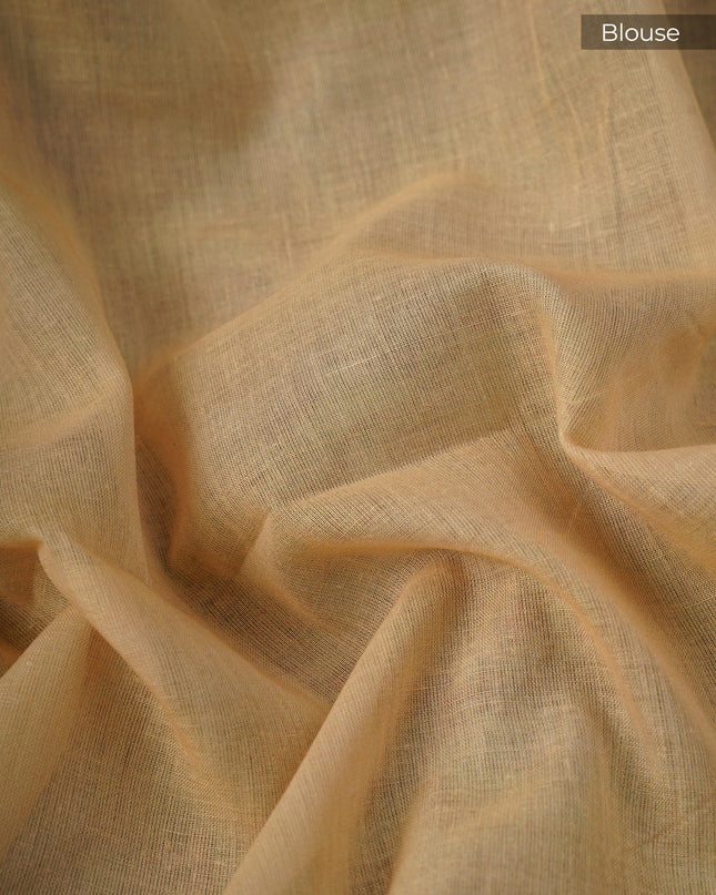 Mangalagiri Cotton Saree Digital Kalamkari Print With Contrast Border - Pista Green