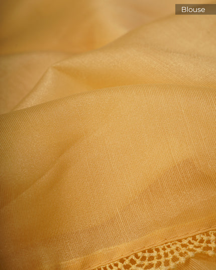 Tissue Linen Lace Border Embroidery Buttis - Cream