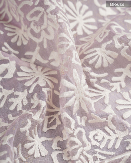 Glass Tissue Saree With Sequence Work - Baby Pink