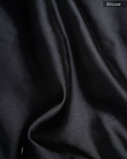 Kota Silk Saree with Floral Print and Ari Work and Lace Border- Onion Pink