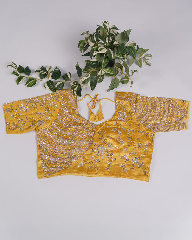 Crus Chiffon Designer Saree with Hand work