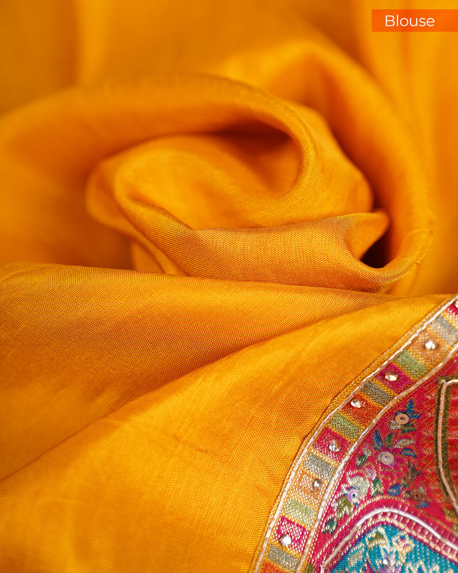 Tissue Banaras Saree with Zardosi and Pashmina Work