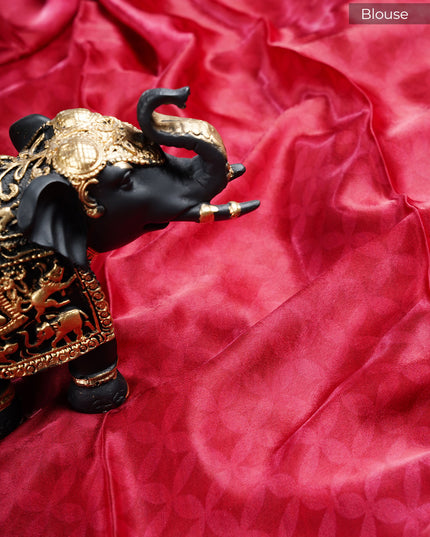 Crepe Saree with Floral Print- Grey