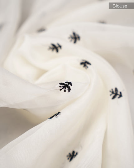 Soft Organza Silk with all over Aplique work