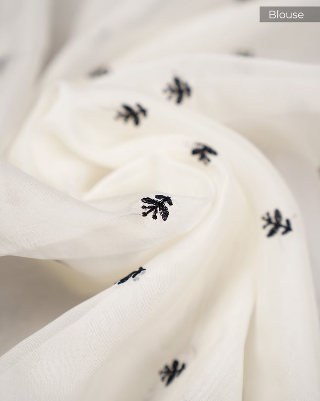 Soft Organza Silk with all over Aplique work