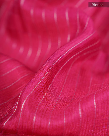 Mangalagiri Silk Silver Zari Weaving Checks Design With Digital Border - Yellow