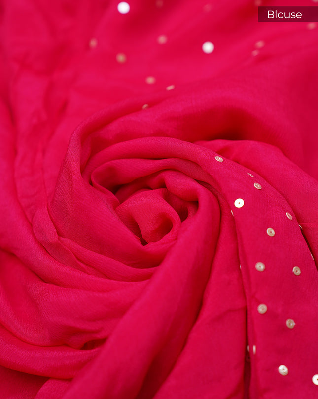 Russian Silk Saree All Over Sequence Work