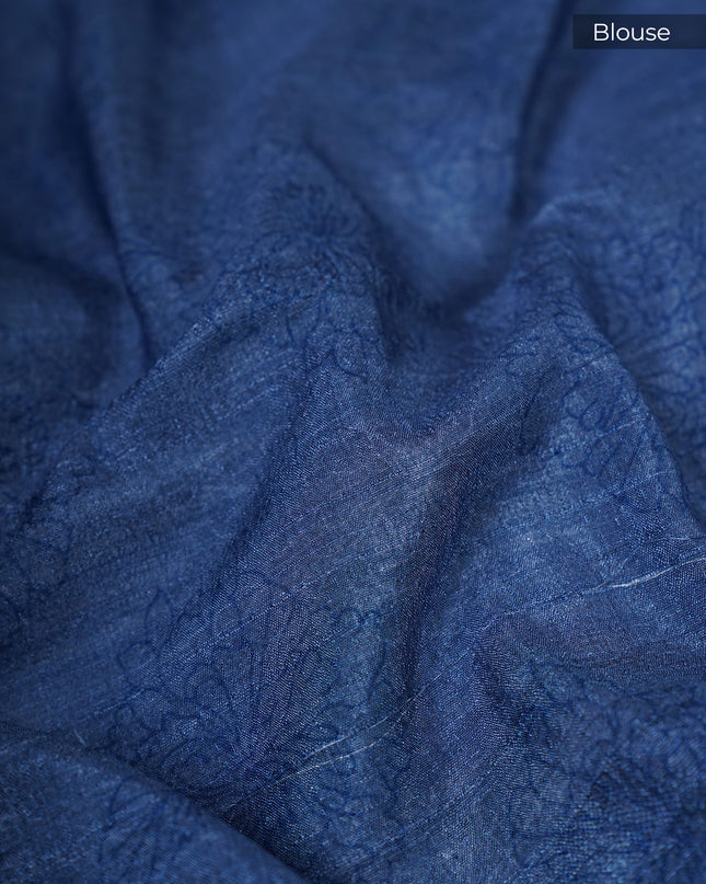 Korean Tussar  Abstract Print - Multi color