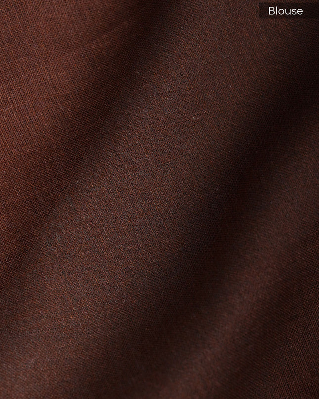 Muslin Silk Saree With Abstract Print Complimentedly A Golden Zari Border - Blue