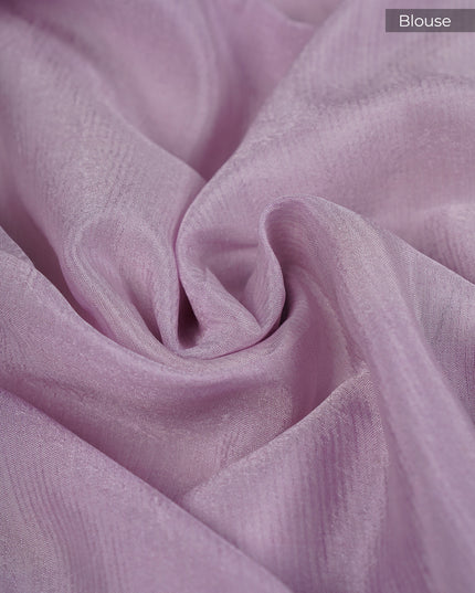 Mangalagiri Shibori Silk Borader With Border - White