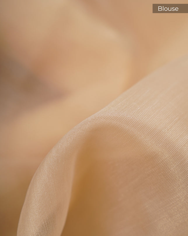 Jute Lenin Tissue with Applique Work