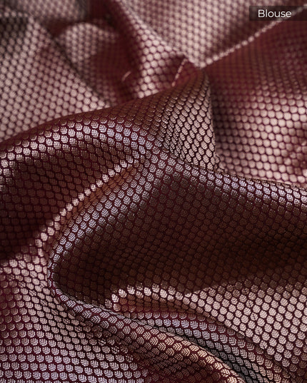 Chanderi Silk With Golden & Silver Zari Butties And Contrast Border - Yellow