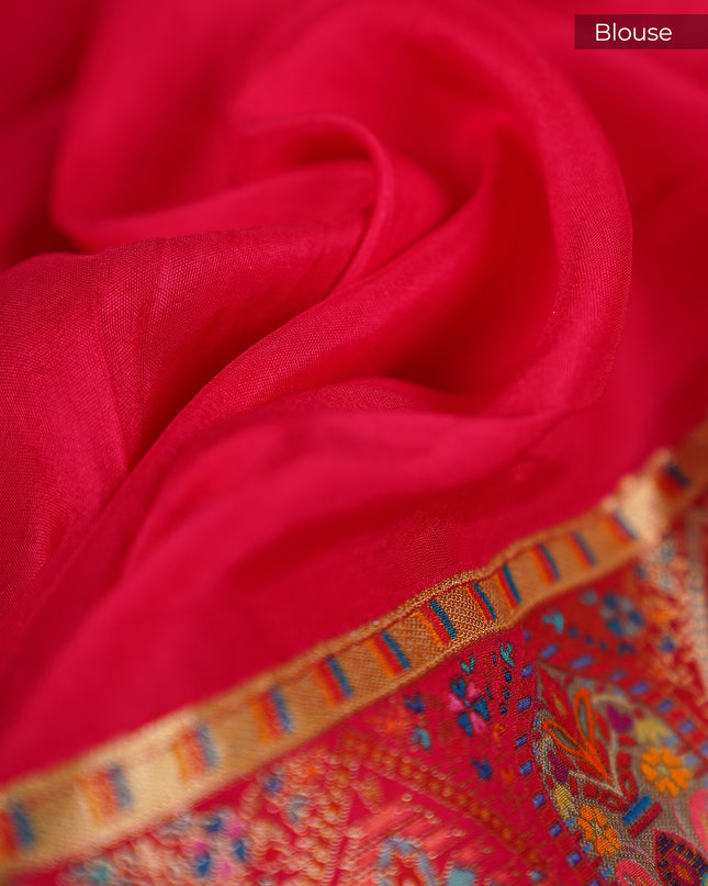 Tissue Banaras Saree with Zardosi and Pashmina Work