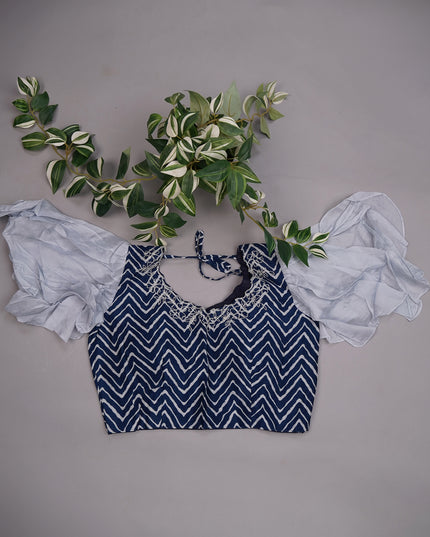 Russian Silk with Kardhana Work and a Scallop Border