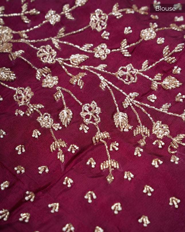 Russian Crepe With Kardhana Sequence Butties And Banaras Border - Yellow