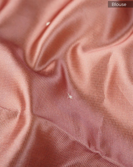 Silk Kota Saree with Paisley Design Border- C Brown