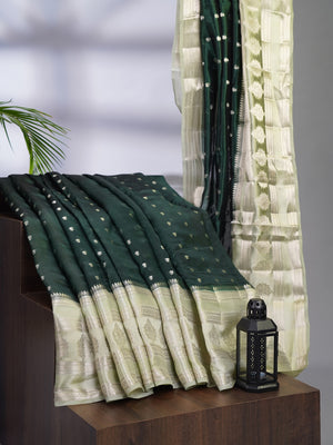 Chiniya Silk with Silver Butties