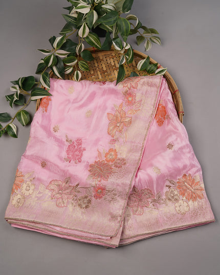 Munga Crape Meena Kari Weaving Butties