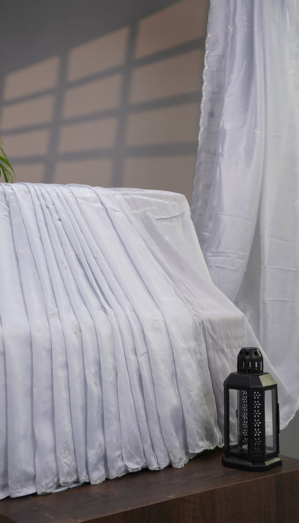 Russian Silk with Kardhana Work and a Scallop Border