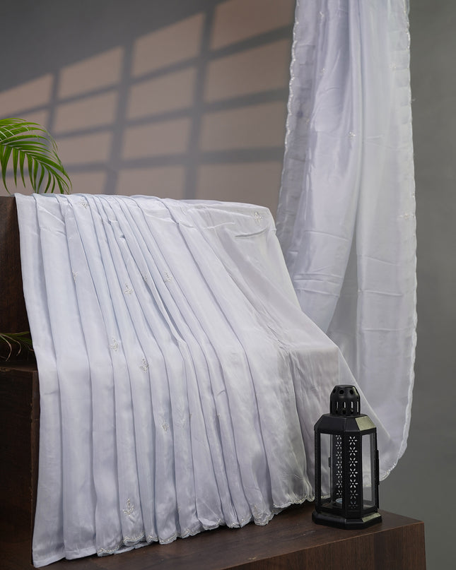 Russian Silk with Kardhana Work and a Scallop Border