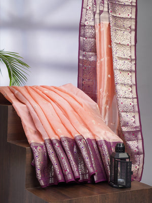 Chanderi Silk with Meena Kari Butties