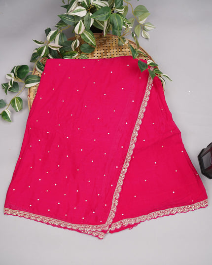 Russian Silk Saree All Over Sequence Work