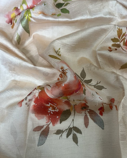 Tissue Orznga Saree With Allover Golden Buttes and Small Border - Light Pink