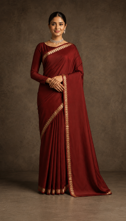 mysore silk sarees with golden zari mango design  Border - Maroon