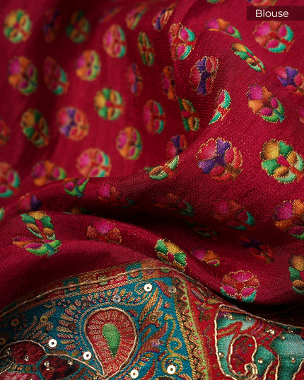 Pashmina Banaras with Zardosi & Stone Work - Cream