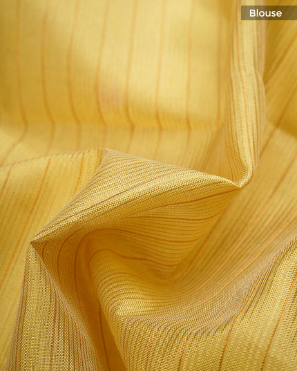 mangalagiri Silk Embroidery Work With Border - Mehndi