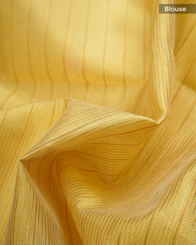 mangalagiri Silk Embroidery Work With Border - Mehndi